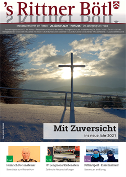 Titelbild Rittner Bötl Januar Ausgabe